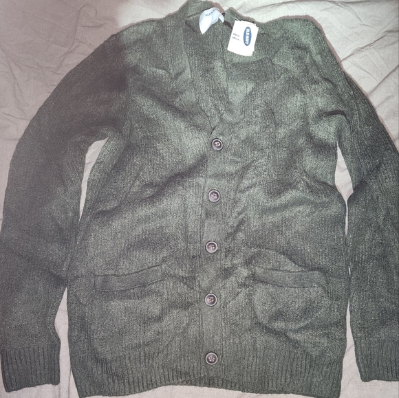 New OLD NAVY Green Cardigan Mens Size Large* Super Soft * - Picture 5 of 6